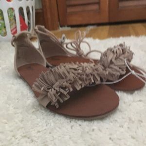Beige sandals